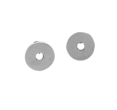 Aretes rondana plata.